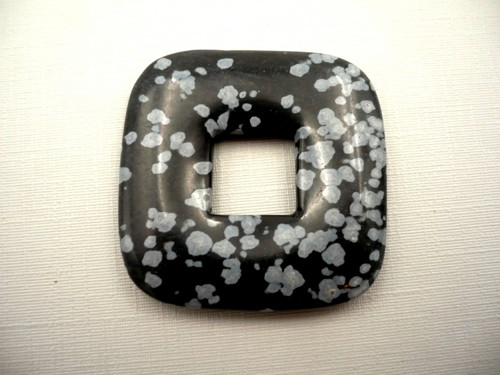 Donut 3,5 cm - obsidián vločkový, č.48f — foto 2