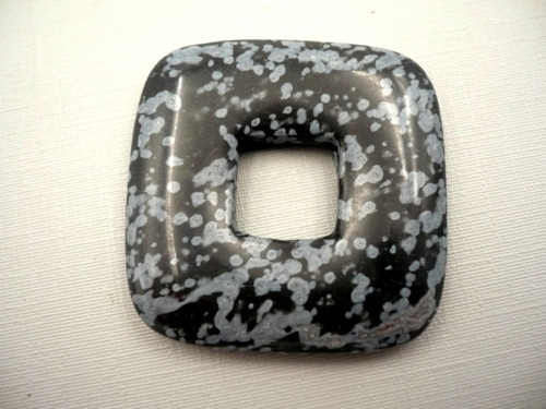 Donut 3,5 cm - obsidián vločkový, č.53f — foto 2