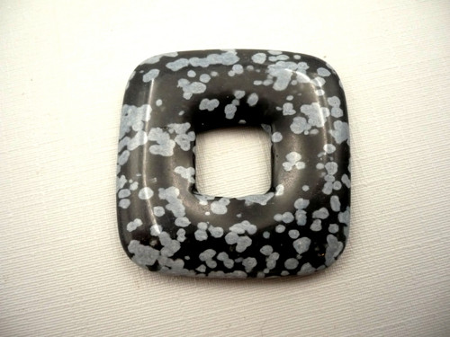 Donut 3,5 cm - obsidián vločkový, č.57f — foto 2