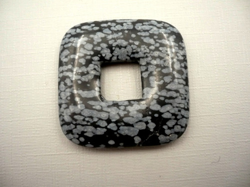 Donut 3,5 cm - obsidián vločkový, č.64f — foto 2