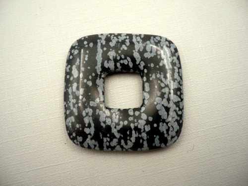 Donut 3,5 cm - obsidián vločkový, č.66f — foto 2