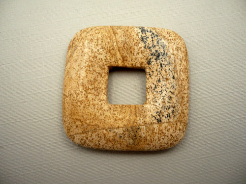 Donut 3,5 cm - jaspis obrázkový, č.6f — foto 2