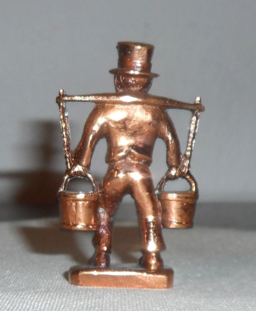 Starožitná měděná FIGURKA, postavička — foto 3