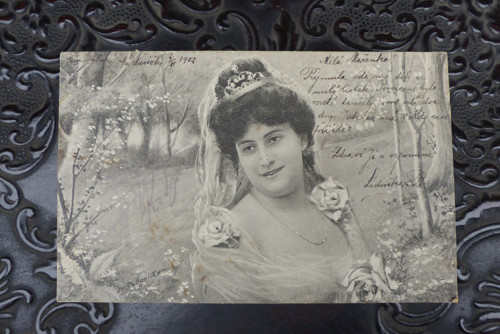 Milá Mařenko...stará pohlednice, 1907 — foto 2