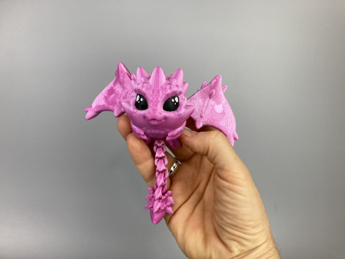 Rohatý rarášek - 13cm, 3D tisk — foto 2