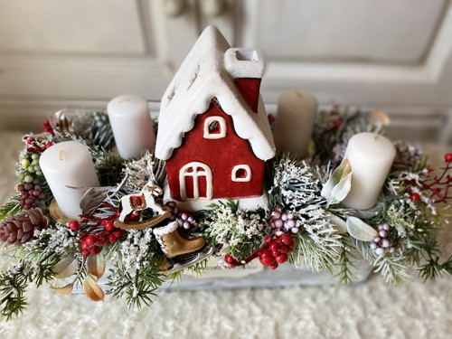 Adventní dekorace s chaloupkou — foto 6