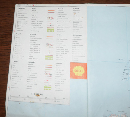 Silniční MAPA Evropa, 1:1 000 000, zn. Shell — foto 4
