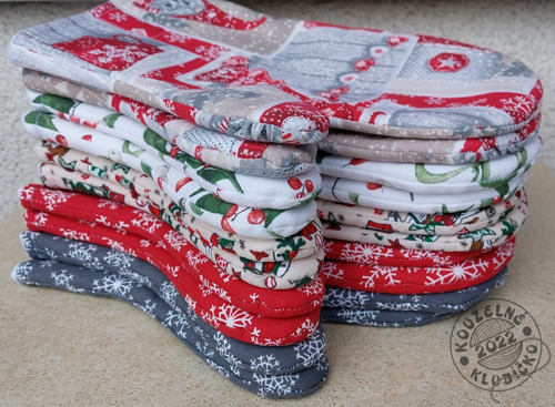 Vánoční chňapka vánoční patchwork - cena za 1 ks — foto 4