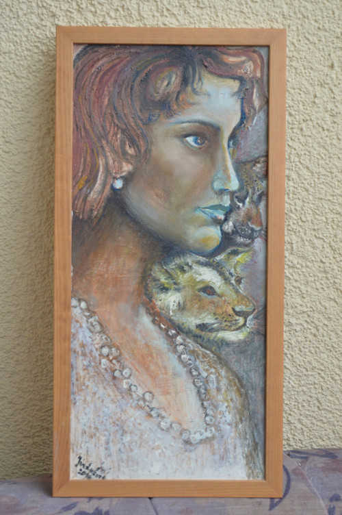 Šelmičky - originál - olejomalba 26x53 — foto 2