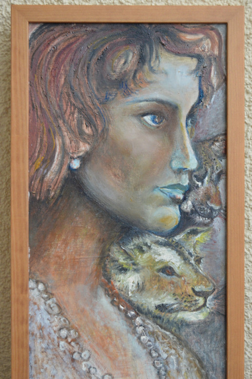 Šelmičky - originál - olejomalba 26x53 — foto 4