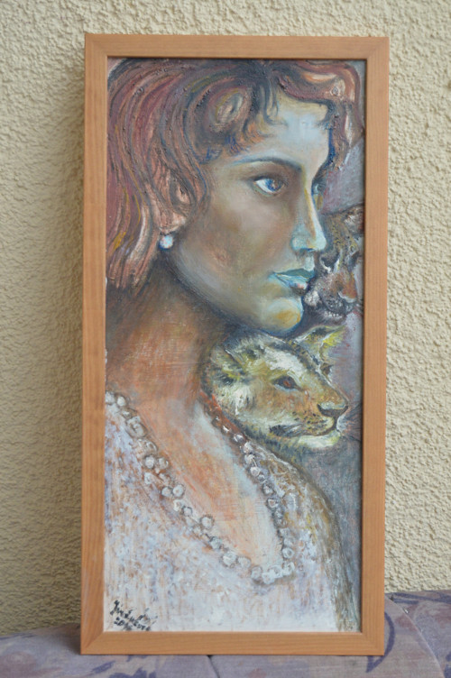 Šelmičky - originál - olejomalba 26x53 — foto 5