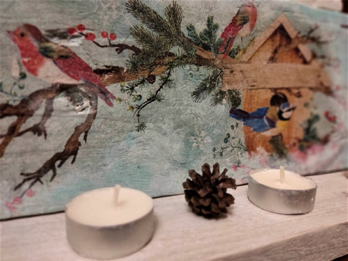 "Adventní svicen s ptáčky" — foto 4