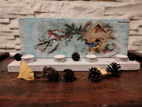 "Adventní svicen s ptáčky" — foto 3