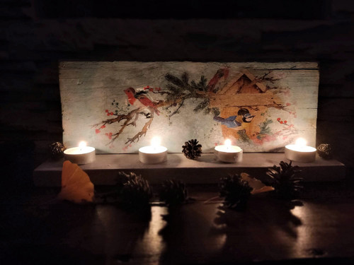 "Adventní svicen s ptáčky" — foto 6