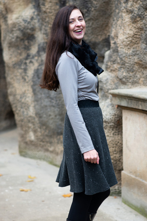 Kožešinová štóla - Black — foto 3