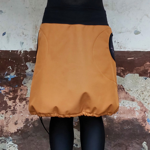Hřejivá softshellka okrová XL — foto 3