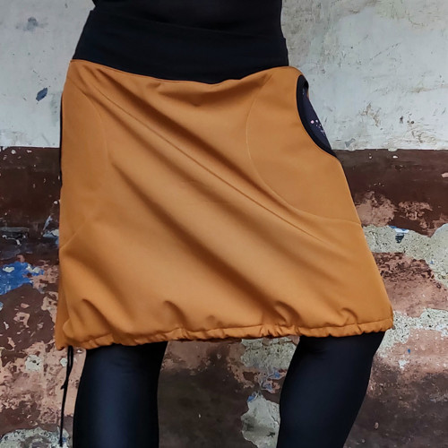 Hřejivá softshellka okrová XL — foto 4
