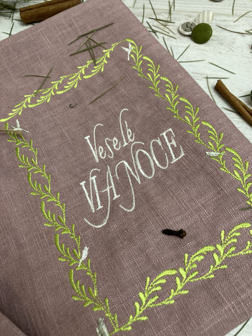 Ľanová utierka ,,Veselé VÁNOCE" — foto 5