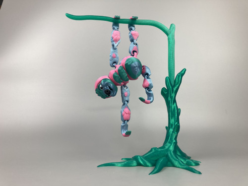 Lenochod a strom - 3D tisk — foto 2