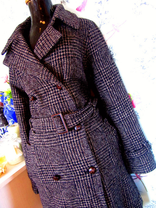 Kabát elegantní dandy v tweedu — foto 4