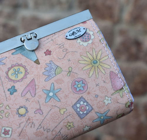 Rámečková peněženka - Na růžovém paloučku (12 cm) — foto 2