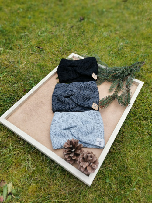 Twist merino čelenka - černá — foto 5
