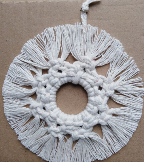 Macramé vločka — foto 2