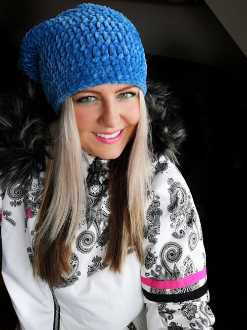 Sametová háčkovaná houmeleska /SKLADEM — foto 2