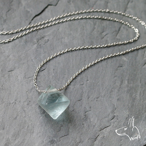 Světlemodrý fluorit - krystal — foto 4