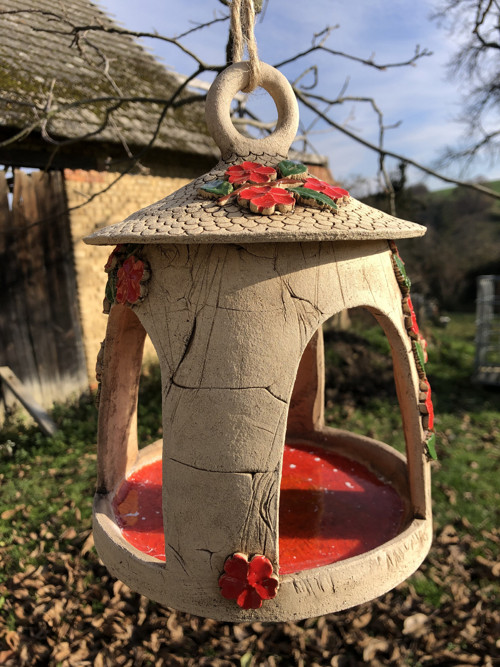 Keramické krmítko pro ptáčky — foto 2