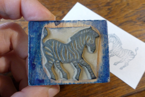 Zebra...staré tiskátko, razítko — foto 3