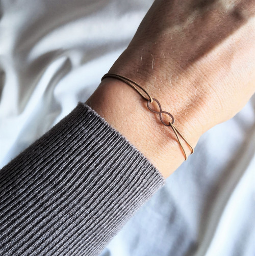 Infinity*nekonečno*rosegold ocel*náramek — foto 2