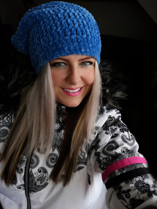 Sametová háčkovaná houmeleska /SKLADEM — foto 3