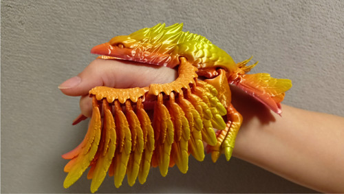 Flexi Bájný Fénix - 21 cm - 3D tisk — foto 2