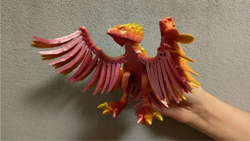 Flexi Bájný Fénix - 21 cm - 3D tisk — foto 3