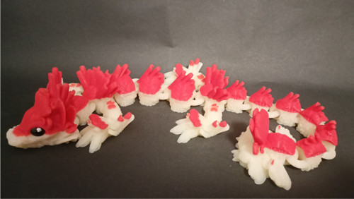 Mládě Sushi Draka - 33 cm - 3D Tisk — foto 3