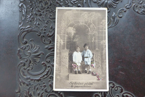 Srdečné přání..stará pohlednice — foto 2