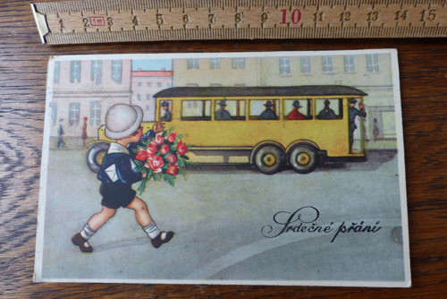 Srdečné přání..stará pohlednice — foto 4