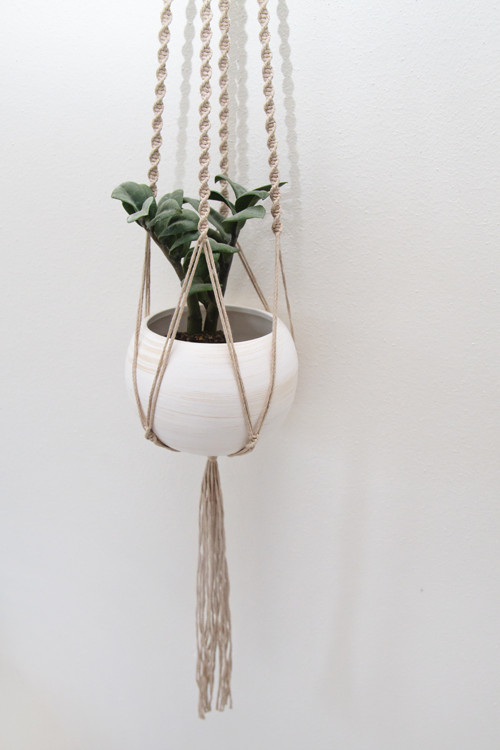 Závěs na květiny "Clematis" (macramé) — foto 2