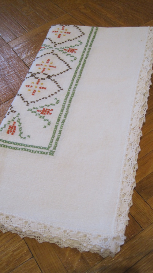Barevní vyšívaná dečka vintage — foto 4