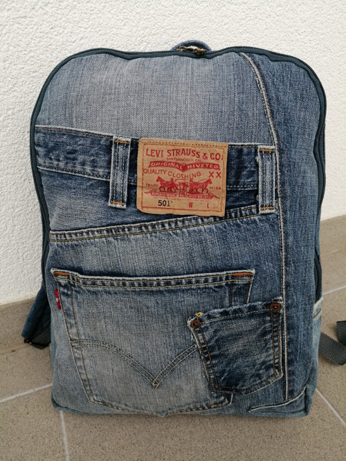 Batoh jeans recy — foto 2
