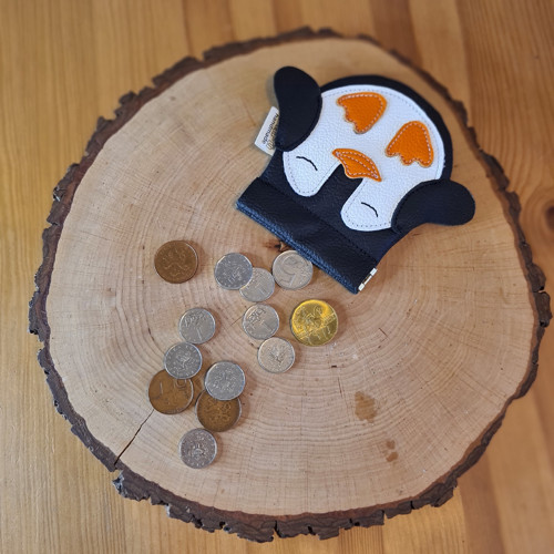 Kožená mincovka tučňák — foto 3