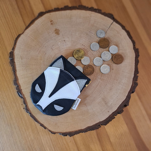 Kožená mincovka skunk — foto 3