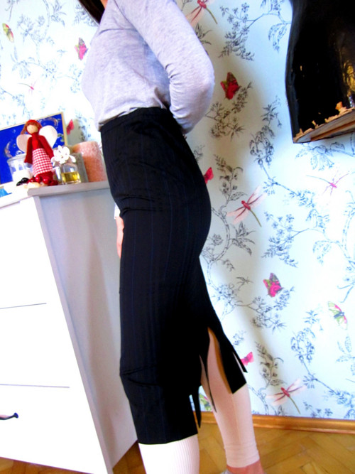 Sukně pencil dandy look — foto 3