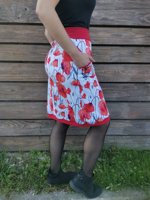 Úpletová bavlněná sukně — foto 2