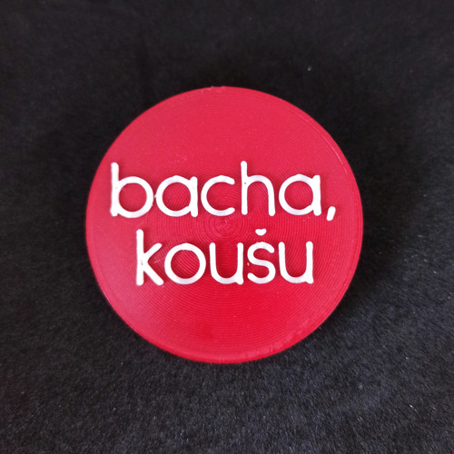 Brož s názorem - Koušu (červená + bílá) — foto 3