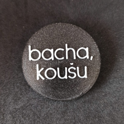 Brož s názorem - Koušu (černá + stříbrná) — foto 3