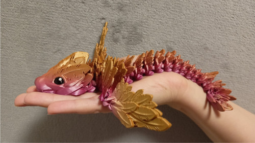 Mládě Opeřeného Hada - 23 cm - 3D Tisk — foto 2