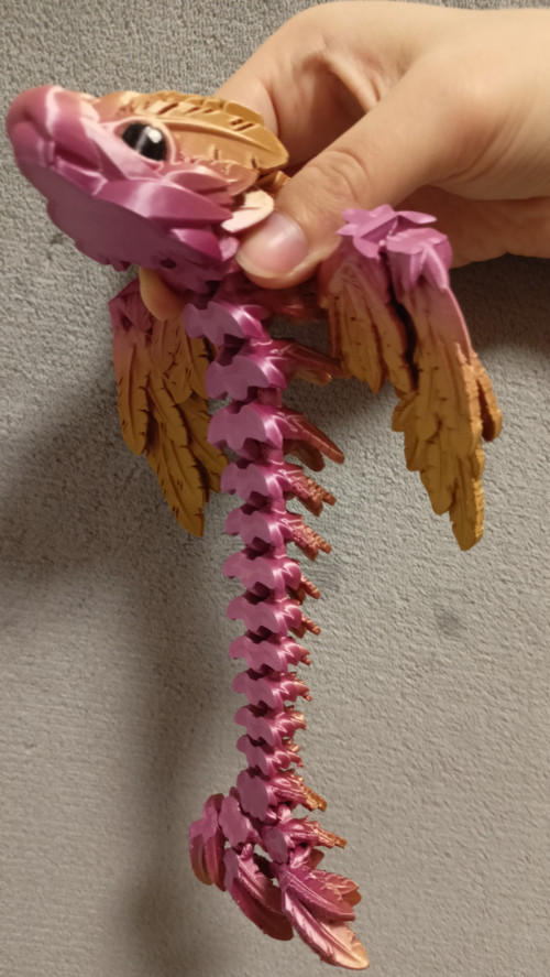 Mládě Opeřeného Hada - 23 cm - 3D Tisk — foto 3