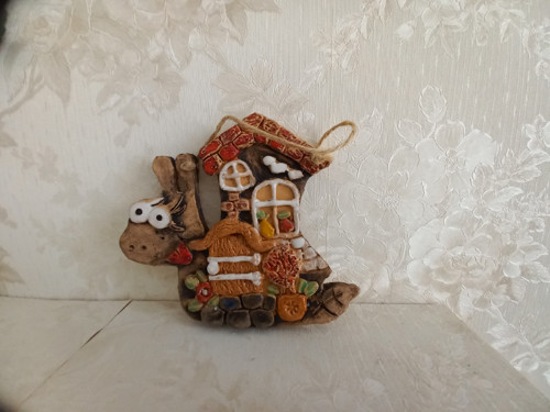 Keramický šnek k pověšení — foto 2